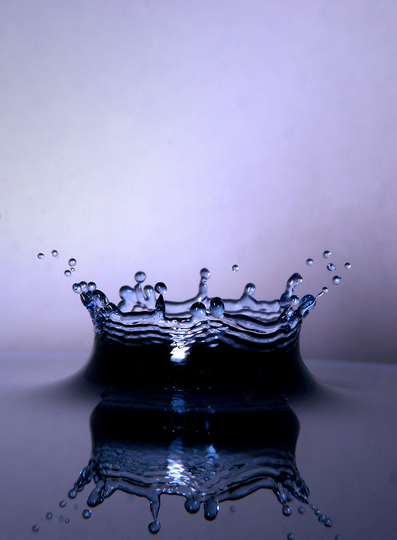 water drop. by water drop splash